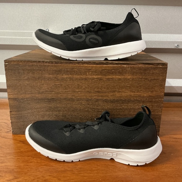 OOFOS OOmg Women Sport LS Low Mesh Black Comfort Recovery Shoe Size 9.5 - Picture 5 of 8